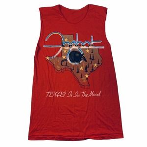 Vintage 1983 Foghat Texas is in the mood for something rude '83 sleeveless shirt
